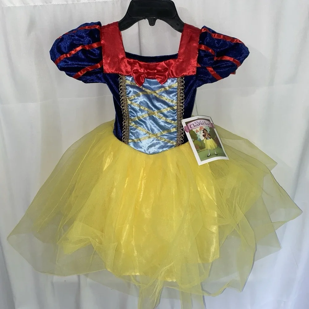 NWT What A Character Little Girls Snow White Costume Sz 4‎
